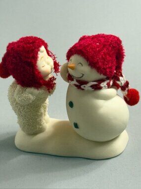 Vintage Snowbabies Department 56 Christmas Figurine Snowman You're Man For Me